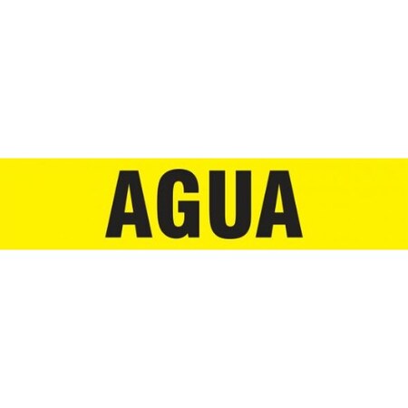 Accuform SPANISH PIPE MARKER AGUA LANGUAGE SHRPK733STE SHRPK733STE